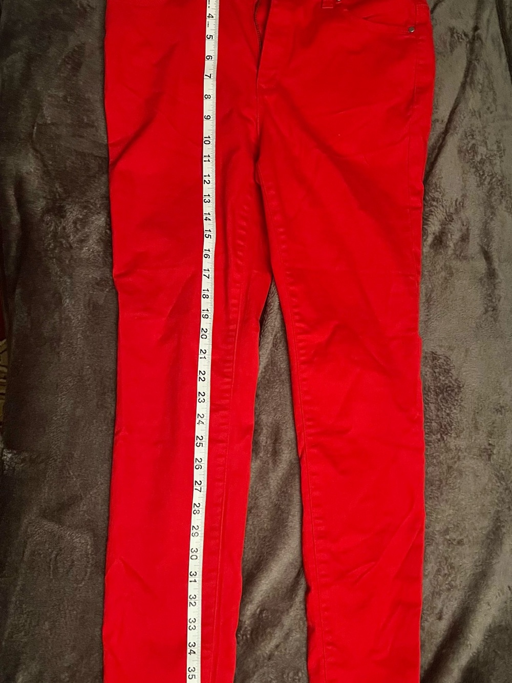 d. jeans Bright Red Slim Fit Stretch Skinny Jeans Size 6